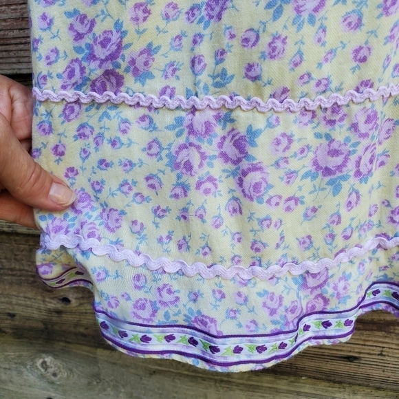 LOVESHACKFANCY Regina Crochet And Rickrack-trimmed Floral Dress SAMPLE - Picture 5 of 6